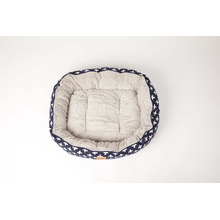 Navy Cross 4 Seasons Cotton Round Dog Bed